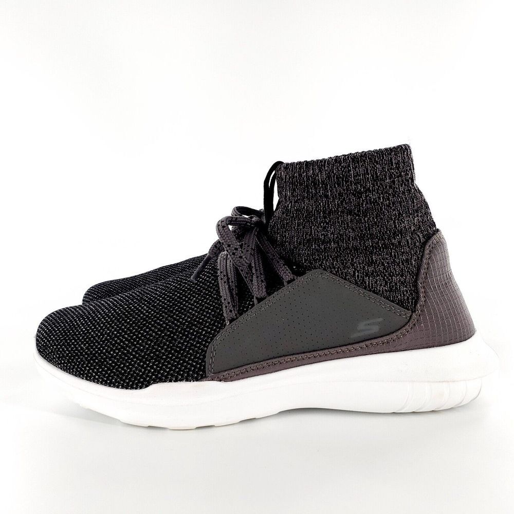 Skechers GOrun Mojo Zing Athletic Running Shoes Womens 7 Gray/Black Brand New